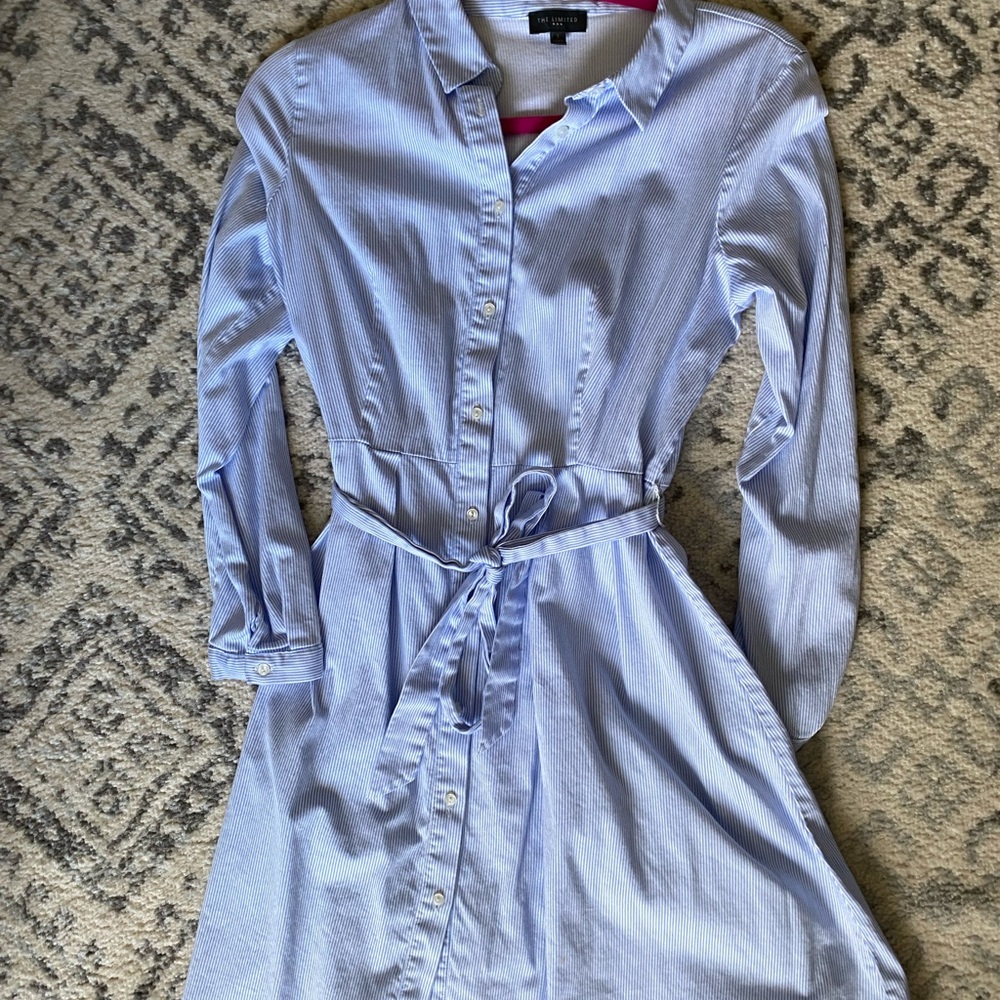 The limited Blue Shirt Dress